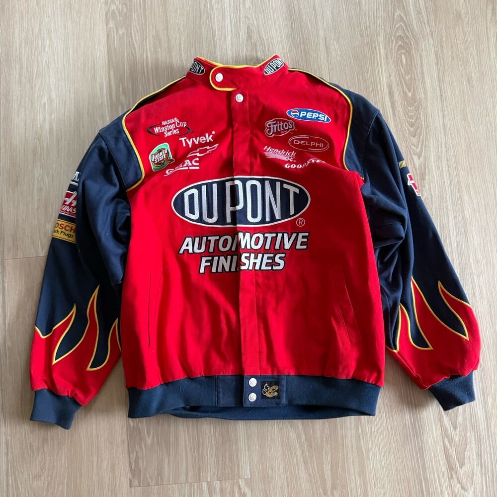 Vintage Chase Authentics Drivers Line Jeff Gordon Racing Jacket Large Men NASCAR